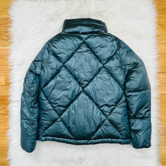 Save the Duck Joan Water Repellent Recycled Nylon Puffer Jacket in Heaven Blue - Picture 6 of 16